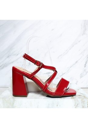 Sandalia 7 1/2 Para Mujer 7430-Z473 ROJO CHAROL ZAVATTY