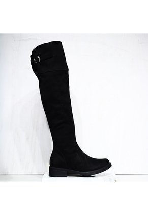 Bota Plana Para Mujer 1201-Z279 NEGRO ZAVATTY