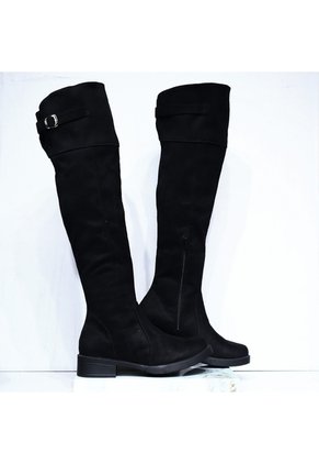 Bota Plana Para Mujer 1201-Z279 NEGRO ZAVATTY