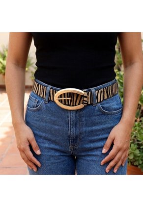 Correa Para Mujer BELT305 ANIMAL PRINT ZAVATTY