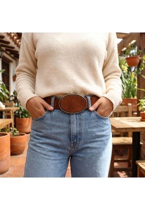 Correa Para Mujer BELT303 CAFE ZAVATTY