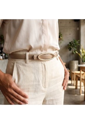 Correa Para Mujer BELT304 BEIGE ZAVATTY
