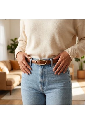 Correa Para Mujer BELT304 MIEL ZAVATTY