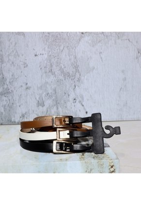 Correa Para Mujer SBELT2 NEGRO/MIEL/BLANCO ZAVATTY