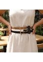 Correa Para Mujer SBELT2 NEGRO/MIEL/BLANCO ZAVATTY de Zavatty
