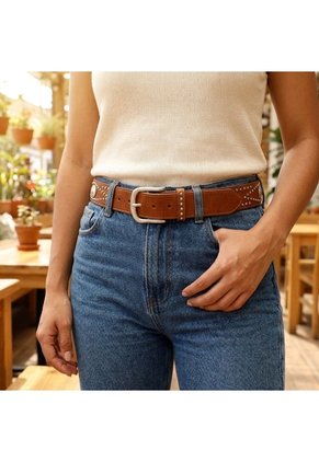 Correa Para Mujer BELT204 CAMEL ZAVATTY