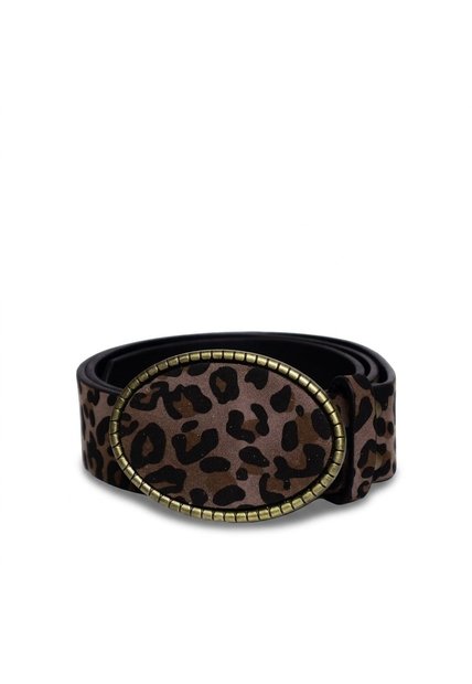 Correa Para Mujer BELT301 ANIMAL PRINT NEGRO ZAVATTY