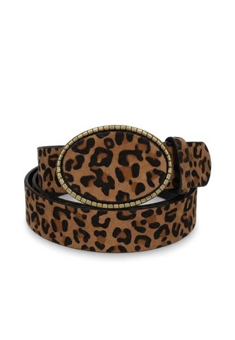 Correa Para Mujer BELT301 ANIMAL PRINT MIEL ZAVATTY Zavatty