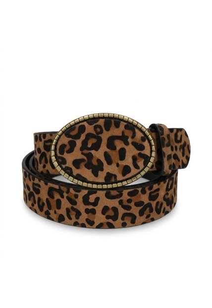 Correa Para Mujer BELT301 ANIMAL PRINT MIEL ZAVATTY