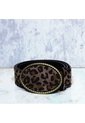 Correa Para Mujer BELT301 ANIMAL PRINT NEGRO ZAVATTY de Zavatty