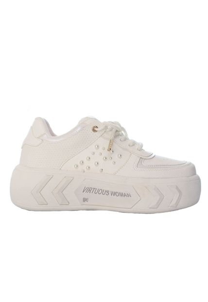 Tenis Para Mujer 644-Z419 CREMA ZAVATTY