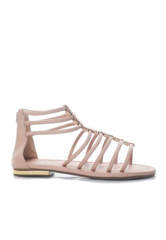 Sandalia Plana Para Mujer 825-Z257 NUDE ZAVATTY Zavatty