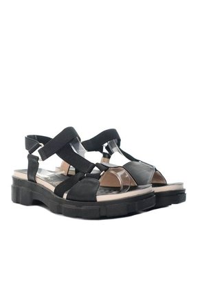 Sandalia Plana Para Mujer 324-1-Z83 NEGRO ZAVATTY