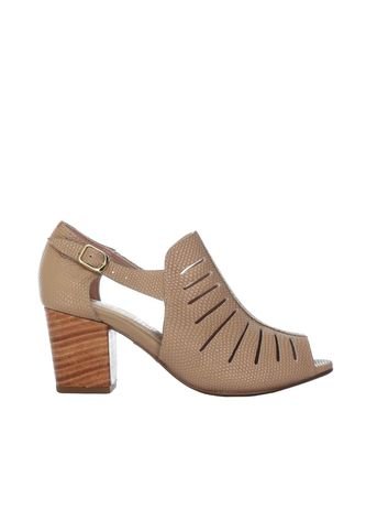 Sandalia Tacon Para Mujer H-WANDA CAPUCHINO CUERO ZAVATTY Zavatty