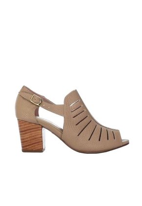 Sandalia Tacon Para Mujer H-WANDA CAPUCHINO CUERO ZAVATTY