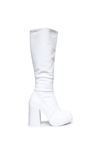 Bota Tacon 5 1/2 Para Mujer 080-Z279 BLANCO ZAVATTY