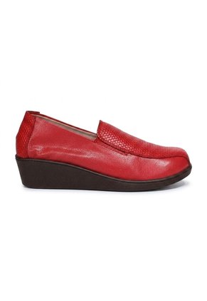 Mocasin Para Mujer H-SANDRA ROJO CUERO ZAVATTY