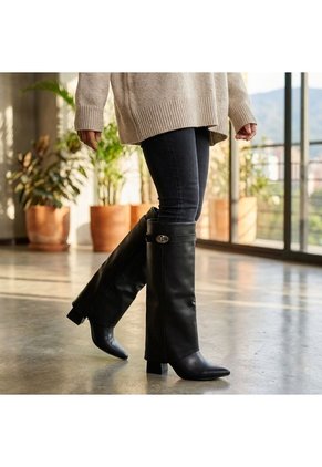 Bota Tacon 5 1/2 Para Mujer 1558-Z279 NEGRO ZAVATTY