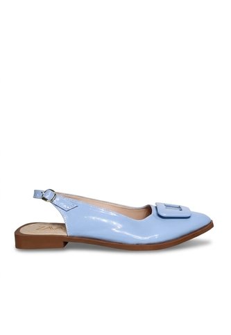 Baleta Destalonada Para Mujer T803-Z490 AZUL CHAROL ZAVATTY Zavatty