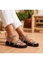 Sandalia 3 1/2 Brillos Para Mujer 7016-Z617 NEGRO X PIEDRAS ZAVATTY de Zavatty