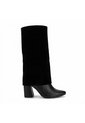 Bota Tacon 5 1/2 Para Mujer 1559-Z279 NEGRO GAMUSA ZAVATTY de Zavatty
