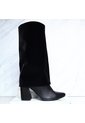 Bota Tacon 5 1/2 Para Mujer 1559-Z279 NEGRO GAMUSA ZAVATTY de Zavatty