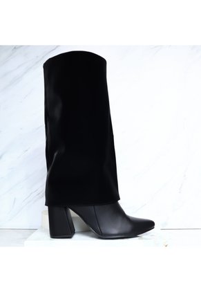 Bota Tacon 5 1/2 Para Mujer 1559-Z279 NEGRO GAMUSA ZAVATTY