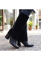 Bota Tacon 5 1/2 Para Mujer 1559-Z279 NEGRO GAMUSA ZAVATTY de Zavatty