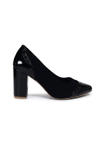 Tacon Para Mujer 5052-Z148 NEGRO CHAROL X NOBUCK ZAVATTY