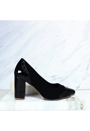 Tacon Para Mujer 5052-Z148 NEGRO CHAROL X NOBUCK ZAVATTY