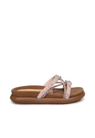 Sandalia Canoa Para Mujer 7022-Z617 ORO ROSA X PIEDRAS ZAVATTY Zavatty