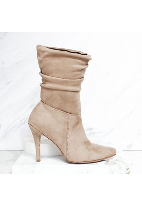Botin Tacon 7 1/2 Para Mujer 71577-Z279 ARENA GAMUZA ZAVATTY