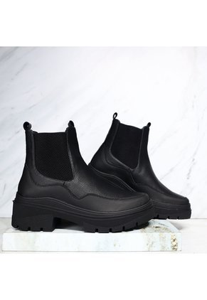 Bota Plana Para Mujer 3577-Z96 NEGRO ZAVATTY