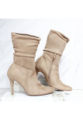 Botin Tacon 7 1/2 Para Mujer 71577-Z279 ARENA GAMUZA ZAVATTY