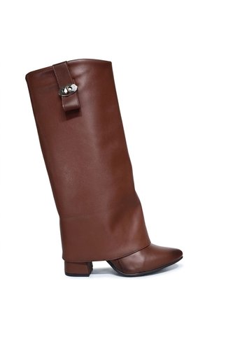 Bota Tacon 5 1/2 Para Mujer S8018-Z347 CAFE OCAÑA ZAVATTY Zavatty