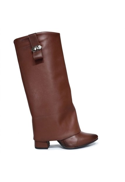 Bota Tacon 5 1/2 Para Mujer S8018-Z347 CAFE OCAÑA ZAVATTY
