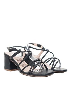 Sandalia Tacon Para Mujer Q113-Z471 NEGRO ZAVATTY