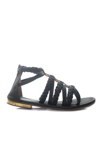 Sandalia Plana Para Mujer 59-Z257 NEGRO ZAVATTY Zavatty