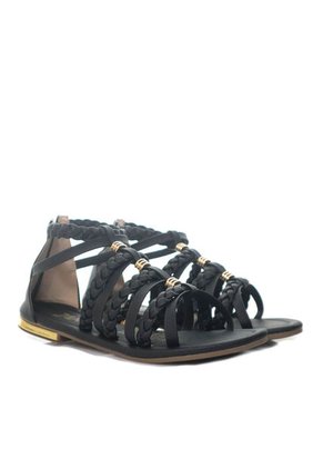 Sandalia Plana Para Mujer 59-Z257 NEGRO ZAVATTY