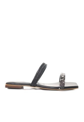 Sandalia Plana Para Mujer MST92-Z43 NEGROXPITON ZAVATTY Zavatty