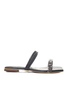 Sandalia Plana Para Mujer MST92-Z43 NEGROXPITON ZAVATTY