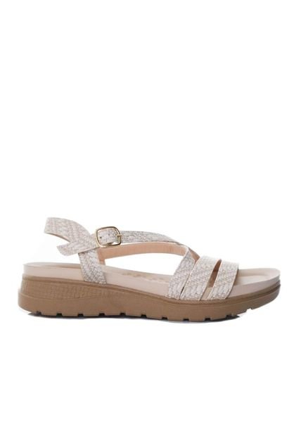 Sandalia Plana Para Mujer 7012-Z83 BEIGE ZAVATTY