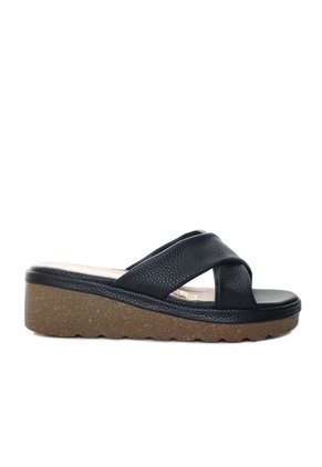 Sandalia Plataforma Baja Para Mujer P056-Z25 NEGRO ZAVATTY