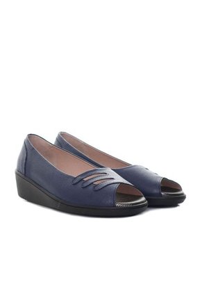 Sandalia Despuntada Para Mujer H-DANIELA AZUL CUERO ZAVATTY