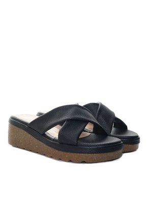Sandalia Plataforma Baja Para Mujer P056-Z25 NEGRO ZAVATTY
