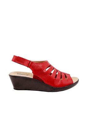 Sandalia Tacon Corrido Para Mujer RO5032 ROJO ZAVATTY