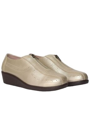 Mocasin Para Mujer H-ANDREA ORO CUERO ZAVATTY