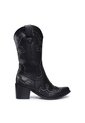 Bota Texana Corta Para Mujer 1843-Z691 NEGRO ZAVATTY de Zavatty