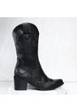 Bota Texana Corta Para Mujer 1843-Z691 NEGRO ZAVATTY de Zavatty