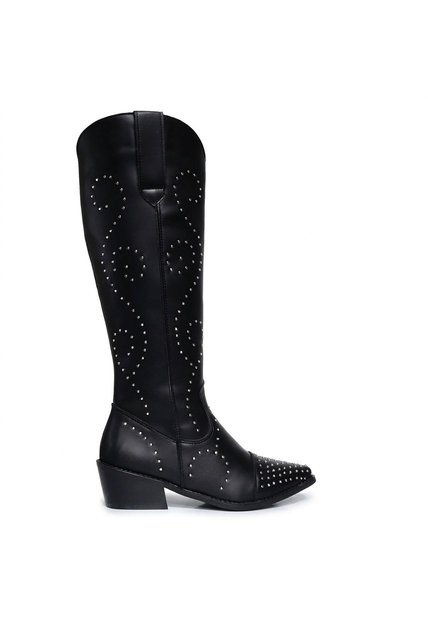Bota Texana Larga Para Mujer 1836-Z691 NEGRO ZAVATTY